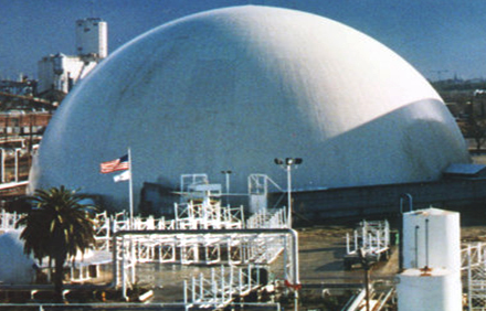 A Monolithic Dome cold storage uses half the cooling equipment and will keep an even temperature regardless of the outside weather.